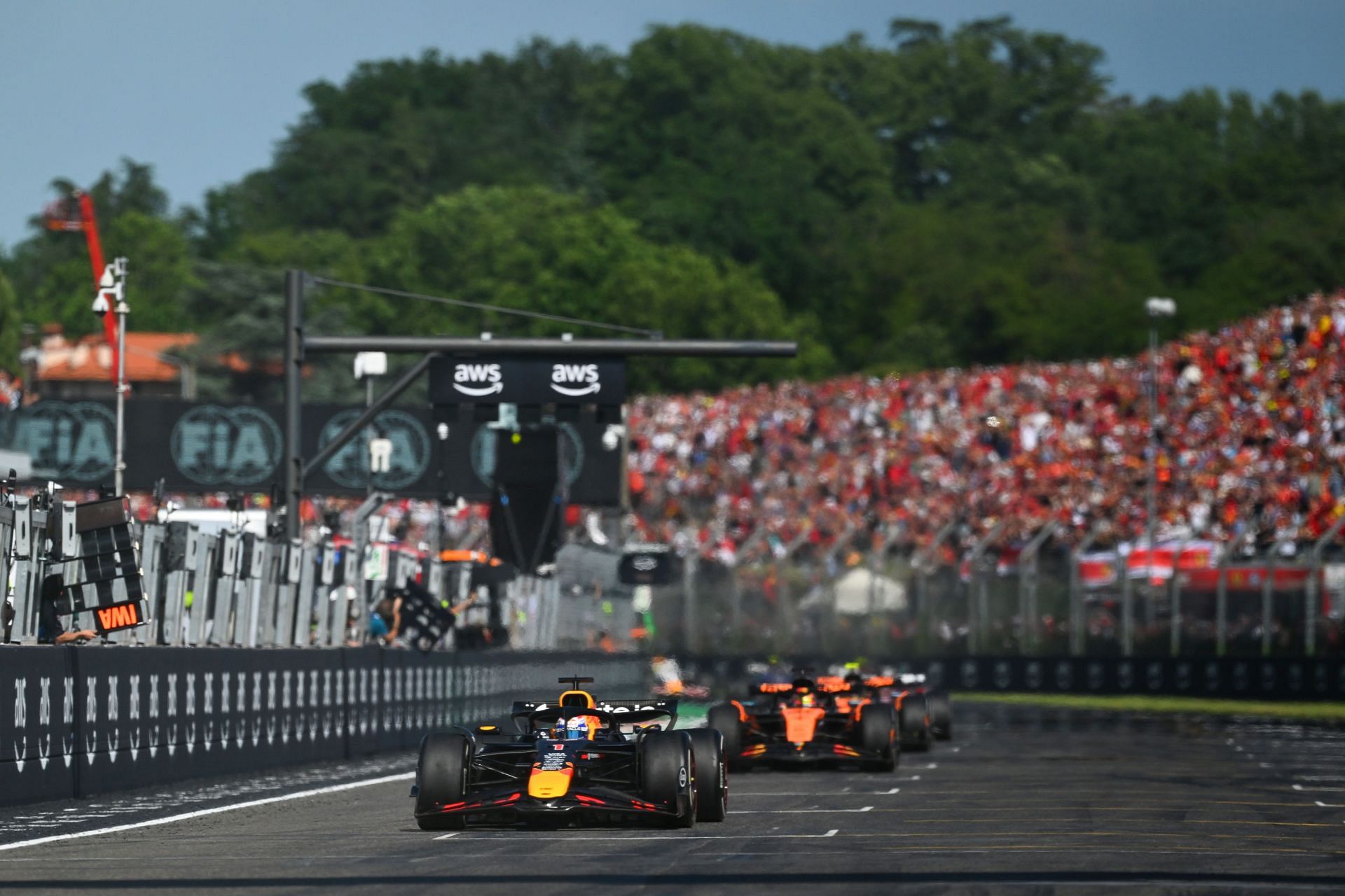 Max Verstappen at Autodromo Internazionale Enzo e Dino Ferrari on May 18, 2025 - Source: Getty